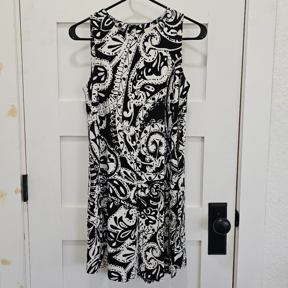 Black and White Floral Dress